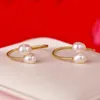 S3730 anneau de perles d'eau douce Grain de riz pour femmes perles naturelles anneau végétarien en métal index ouverture anneaux réglables