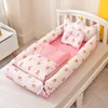 Sponde del letto Cestino neonato nato Allattamento Passeggino Sleeper Rest est Style con coperta 230601