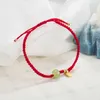 Länkarmband 2023 Hetian Jade Fortune Märke för kvinnor charm röd rep flätad handdekoration armband party smycken gåva
