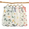 Sacs de couchage bébé été mousseline sans manches infantile couverture portable gilet doux coton sac de sommeil pyjama vêtements de nuit pour tout-petit 230601