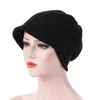 Bérets femmes coton chaud coupe-vent bonnet de chimiothérapie chapeau musulman tête enveloppement