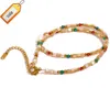 Jinyou 996 Natural Coffee Jade Stone Learls Handmange Beads Netlish Necklace 2023 Women Stainsal Steel Grouproof Jewelry