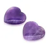 Anhänger Halsketten 1 stück Natürliche Stein Anhänger Herz Form Amethysten Tigerauge Keine Loch Perle Für Schmuck Machen DIY Frauen Ohrring geschenke