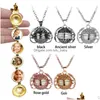  Collares pendientes Magia personalizada P O Collar de expansión para mujeres Hombres Niño Niña Memoria familiar Medallón flotante Alas de ángel Flash B Dh20I