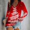 Women's T Shirts Women's Tops Autumn Printed Long Sleeve Loose Casual Fashion Pullover Fall T-shirt Plus Size XS-8XL