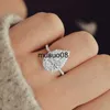 Band Rings Vintage style Pear Shape Engagement Ring Silve Color Promise Wedding Ring Trends Fancy Cubic Zirconia Jewelry Birthday Gift J230602