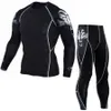 Survêtements pour hommes MMA Compression Suit Hommes Fitness Sports Set Training Gym Sportswear Workout Jogging Suit Running Rashguard Legging Survêtement Hommes J230601