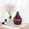 Wood Grain Cold Spray Machine Type Aromatherapy Humidifiers 300ml Thread Electronic Home Heater USB Cotton Rod Sant Mouth