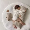 Sponde del letto Paraurti per Babys Bear Set di biancheria da letto per neonati Ins born Culla Box Paraurti a quadri caldi Proteggi cuscino per la schiena 06m 230601