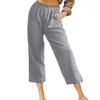 Pants Capris Women's casual loose solid color pocket harem Plus size popular women's khaki basic pants P230602