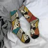 Herrstrumpor hiphop vintage giraff djur galna mäns komprimering unisex harajuku sömlös tryckt nyhet happy crew sock