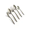 Graze by Cambridge Mathison Champagne Sand Mirror 45-Piece Stainless Steel Flatware Set, Service for 8