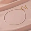 Кокер минималистский жемчужный жемчужный ожерелье из бисера