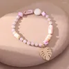 Strand Trenda Shell Glass Bead Bransoletka dla kobiet Girl