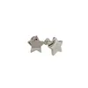 100% sterling silver 925 High quality designer jewelry Ancient five-pointed star pattern Simple Valentine's Day gift earrings for women