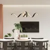 Pendant Lamps Black/white Modern Led Lights Living Dining Room Kitchen Aluminum Hanglamp Industrial Lamp Light Fixtures