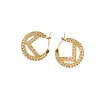 Designers de luxe Hoop Boucle d'oreille pour femmes Hoops Boucles d'oreilles Designer Gold Hoops Ear Studs Femmes Perles Cuivre Diamant Pendentifs Cadeau 2306015PE