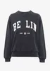 23SS AB Women Fashion Classic Cotton Sweatshirt ANINES New Letter Berlin Sweatshirt Print Washing Water Fried Snowflake Used Pullo295i