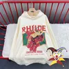 Heren Hoodies Sweatshirts Heren Abstract Karakter Druif Print Rhude Capuchon Heren Dames 1 Beste kwaliteit Trui Abrikoos Hoodie T230602