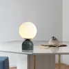 Tafellampen Art Marble Lamp Nordic Modern Simple Slaapkamer Voor Nachtkastje EU US AU UK Plug Living Room