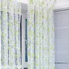 Vorhang mit bedruckten Blumen, durchsichtige Vorhänge, Voile-Tüll, für Küche, Wohnzimmer, Schlafzimmer, Fensterbehandlung, Sichtschutzvorhänge, Heimdekoration