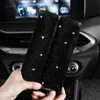 Atualizar novas almofadas de ombro shifter engrenagem capas de freio de mão conjunto com bing cristal strass acessórios interiores do carro