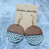 Dangle Earrings Soccer Glitter Leather Wooden Acrylic Drop For Women Fashion Trendy Jewelry Gift Her