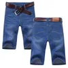Shorts masculins Été ultra-mince élastique Coton de haute qualité Shorts denim Longueur Soft Light Blue décontracté jeans Pantalon masculin P230602