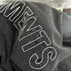 Мужские футболки Vintage Washed Do Old Футболка VETEMENTS Мужчины Женщины Крупногабаритные повседневные высококачественные тяжелые ткани с вышивкой Простая футболка VTM T230602