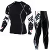 Survêtements pour hommes MMA Compression Suit Hommes Fitness Sports Set Training Gym Sportswear Workout Jogging Suit Running Rashguard Legging Survêtement Hommes J230601