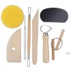 UPS New 8pcs/set Craft Tools Reusable Diy Pottery Tool Kit Home Handwork Clay Sculpture Ceramics Molding Drawing Tools Wholesale