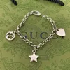 50% rabatt designer smycken armband halsbandsring 925 grov stjärna kärlek klassisk mångsidig stil par armband