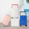 Suitcases Multifunction Travel Suitcase Spinner Wheels USB Rolling Luggage Case Lightweight Wide Bar Carry On With