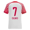 23 24 Szoboszlai Poulsen Mens Soccer Jerseys Forsberg Olmo Laimer Haidara Klostermann Home Away Thard Train