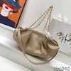 Chain Bag Women Medium Cloud Bag Ship Type Crossbody Underarm Bag Shoulder Handbags Designer Hobo Bags Luxury Pleated Napa Cow Leather Hobos Detachable Long Strap