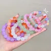 Strand Gradual White Jade Natural Bodhi Bead Bracelet Handwork Buddha Amulet Beads Bangles Oração Pulso Jóias Prato Brincando