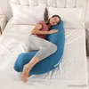 Almohadas de maternidad Transpirable Solo lado Forma Almohada Clip Pierna Cristal Terciopelo Dormir