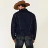 Herrjackor Fashion Classic Wash Denim Jacket Solid Western Style Men's 2023 Short Homme Men Clothing