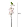 Fiori decorativi 1 pz 52 cm Frondoso Fiore di pesco Bouquet da sposa artificiale Festa Casa Soggiorno Decorazione d'interni Falso