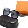 Óculos de sol de grife, óculos de sol polarizados masculinos, retangular, guarda-sol clássico, óculos masculinos e femininos, 6 cores, óculos anti-ultravioleta de alta qualidade