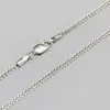 Chains 1.4mmW Thick Genuine 18K White Gold Necklace Wheat For Men And Female Style Bold 40/43/45/50cm 2023