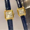 14 montres de style femmes hommes montre à quartz carrée 28mm 32mm unisexe en cuir designer montres sport business amateurs de saphir maître dame montre-bracelet