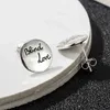 New 2023 designer jewelry bracelet necklace ring Mini design ins fearless round cat asymmetric stud Sterling versatile Earrings