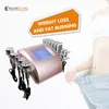 Ultrasonic Cavitation RF Vacuum Butt Lifting Body Slimming Machine Pink 6 In 1 40k Portable Diode Lipo Laser Fat Burning Sculpting Radio