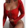 Sexy Pyjamas Sexy Bodysuit Erotic Lace Bandage Underwear Porno Sex Adult Teddy Lingere Babydoll Clothes Flirting Sex Outfits for Women J230601