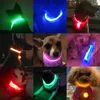 Colliers USB charge LED chat chien collier Flash nuit sécurité anti-perte/éviter les accidents de voiture chiens collier chiots animal de compagnie Nylon collier lumineux