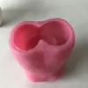 Bakningsformar 3D Human Girl Body Gips Harts Vase Mögel Penhållare Kaka Choklad Mögel Diy Candle Making Silicone Flower Pot Mold