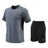 Survêtements pour hommes Combinaison de course pour hommes Gym Fitness Sportswear Workout Survêtements Set Sport T-shirts + Shorts Fitness Suit pour hommes J230601