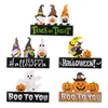 Halloween Wooden Centerpiece Signs Table Decorations Witch Home Party Tabletopper Ornaments Tier Tray Room Decor XBJK2306