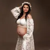 출산 드레스 Boho Lace Maternity Po Shoot Long Dress Maternity Pograpy Outfit Set 2 in Pregnancy Dresses Pograph 230601